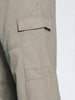 Plus Men's Steel Grey Loose Baggy Fit Solid Cargo Chino Pant with 6 Pockets Non-Stretchable