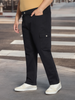 Plus Men's Black Regular Fit Solid Cargo Chino Pant with 6 Pockets Stretchable