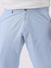 Plus Men's Light Sky Blue Cotton Regular Fit Casual Chinos Trousers Stretch