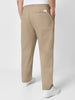 Plus Men's Taupe Brown Cotton Regular Fit Casual Chinos Trousers Stretch