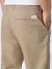 Plus Men's Taupe Brown Cotton Regular Fit Casual Chinos Trousers Stretch