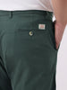 Plus Men's Teal Green Cotton Regular Fit Casual Chinos Trousers Stretch