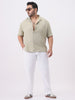 Plus Men's White Cotton Regular Fit Casual Chinos Trousers Stretch