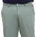 Plus Men's Green Cotton Light Weight Non-Stretch Regular Fit Casual Trousers