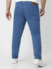 Plus Men's Light Blue Regular Fit Denim Jeans Stretchable