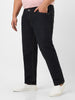 Plus Men's Dark Grey Regular Fit Washed Jeans Stretchable