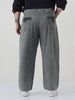 Plus Men's Light Grey Loose Baggy Fit Washed Jeans Non-Stretchable