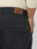 Plus Men's Dark Grey Loose Fit Cargo Jeans with 6 Pockets Non-Stretchable