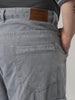 Plus Men's Light Grey Loose Fit Cargo Jeans with 6 Pockets Non-Stretchable