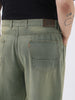Plus Men's Light Grey Loose Baggy Fit Heavy Washed Jeans Non-Stretchable