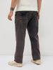 Plus Men's Light Brown Regular Fit Acid Washed Denim Jeans Stretchable