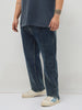 Plus Men's Dark Blue Regular Fit Towel Washed Yellow Tint Denim Jeans Stretchable