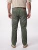 Plus Men's Olive Relaxed Fit Washed Denim Jeans Non-Stretchable