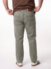 Plus Men's Ice Grey Relaxed Fit Washed Denim Jeans Non-Stretchable