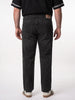 Plus Men's Black Relaxed Fit Washed Denim Jeans Non-Stretchable