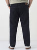 Plus Men's Black Slim Fit Washed Denim Jeans Stretchable