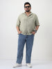 Plus Men's Light Blue Slim Fit Washed Denim Jeans Stretchable