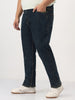 Plus Men's Dark Blue Straight Fit Heavy Washed Jeans Stretchable