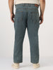 Plus Men's Light Blue Straight Fit Heavy Washed Jeans Stretchable