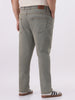 Plus Men's Light Grey Straight Fit Heavy Washed Jeans Stretchable