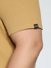 Plus Men's Beige Textured Regular Fit Half Sleeve Cotton Polo T-Shirt