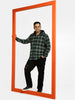 Plus Men's Green Cotton Full Sleeve Regular Fit Casual Checkered Shirt with Hooded Neck
