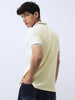 Men's White Solid Regular Fit Half Sleeve Cotton Polo T-Shirt