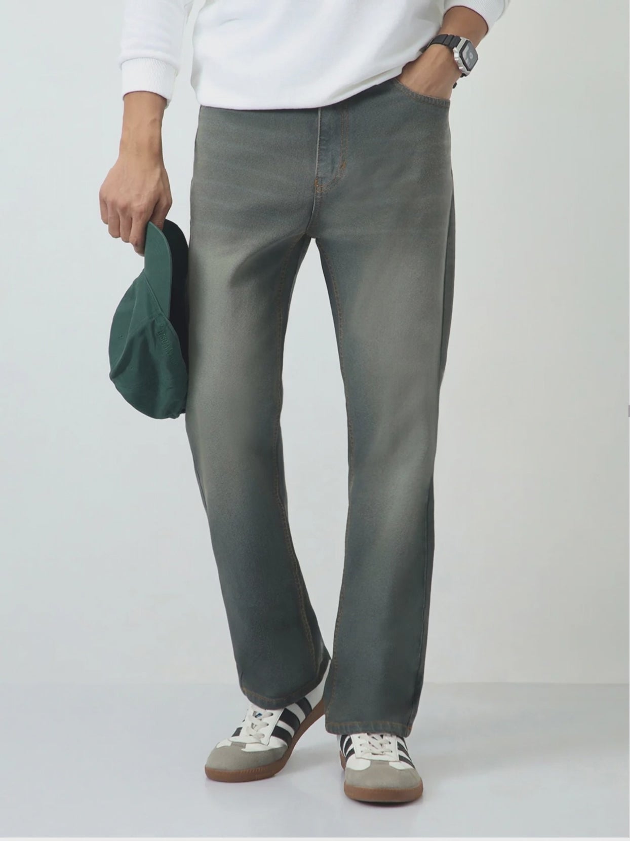 Plus Men's Sky Blue Cotton Full Sleeve Regular Fit Casual Solid Shirt