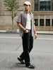 Men's Ice Grey Oversized Fit Half Sleeve Solid Casual Denim Shirt