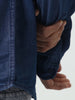 Men's Dark Blue Regular Fit Full Sleeve Solid Denim Shirt