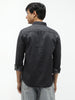 Men's Black Regular Fit Full Sleeve Washed Denim Shirt