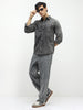 Men's Light Grey Regular Fit Full Sleeve Washed Denim Shirt
