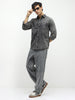 Men's Light Grey Regular Fit Full Sleeve Washed Denim Shirt