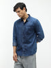 Men's Blue Regular Fit Full Sleeve Washed Denim Shirt