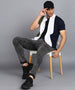 Urbano Fashion Men's Blue, White, Green Cotton Half Sleeve Slim Fit Casual Colorblock Shirt