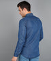 Urbano Fashion Men's Light Blue Denim Full Sleeve Slim Fit Washed Casual Shirt