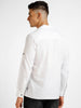 Urbano Fashion Men's Off White Cotton Full Sleeve Slim Fit Casual Solid Shirt