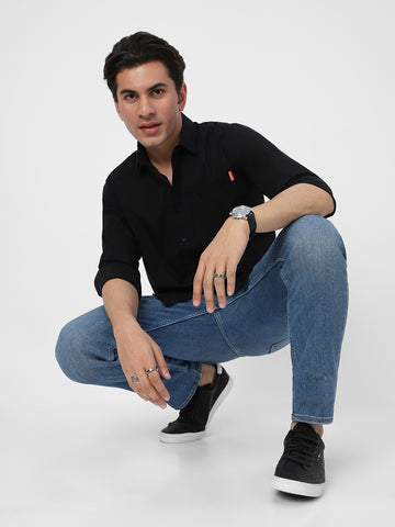 black shirt