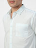 Men's Pastel Blue Cotton Full Sleeve Regular Fit Casual Solid Shirt