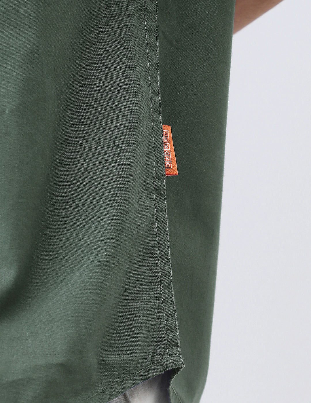 Men's Sage Green Cotton Full Sleeve Regular Fit Casual Solid Shirt