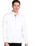 Men's White Cotton Full Sleeve Slim Fit Casual Solid Shirt