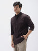 Men's Cocoa Cotton Full Sleeve Regular Fit Casual Solid Shirt