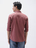 Men's Dusty Pink Cotton Full Sleeve Regular Fit Casual Solid Shirt