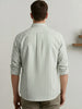 Men's Light Olive Cotton Full Sleeve Regular Fit Casual Striped Shirt