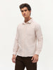Men's Pumpkin Spice Cotton Full Sleeve Regular Fit Casual Striped Shirt