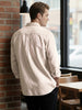 Men's Pumpkin Spice Cotton Full Sleeve Regular Fit Casual Striped Shirt