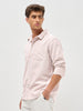 Men's Rust Cotton Full Sleeve Regular Fit Casual Striped Shirt