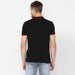 Men's Black Solid Slim Fit Half Sleeve Cotton Polo T-Shirt