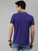 Urbano Fashion Men's Purple Solid Slim Fit Half Sleeve Cotton Polo T-Shirt