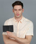 Urbano Fashion Men's Casual, Formal Black Genuine Leather Wallet-4 Card Slots
